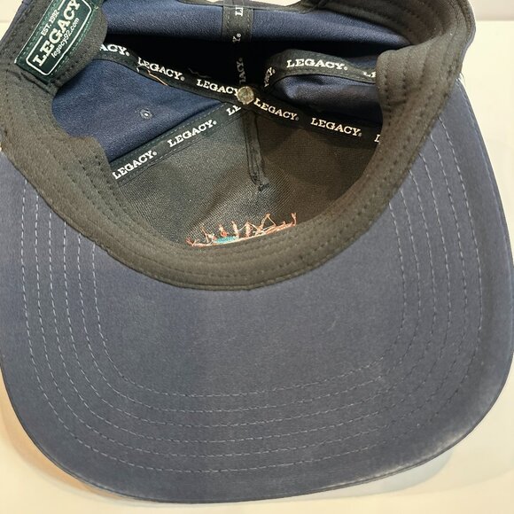 Legacy Orange Beach Alabama Navy Blue Embroidered Baseball Hat OS - Picture 6 of 6